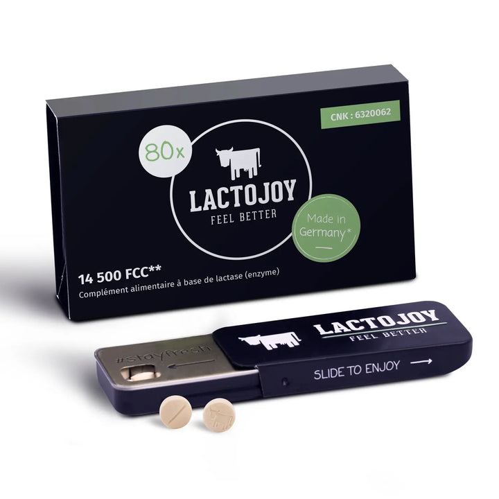 LactoJoy: 14.500 FCC » 80 comprimés de lactase