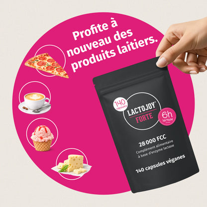 LactoJoy Forte - 28.000 FCC » 140 Gélules Végétales