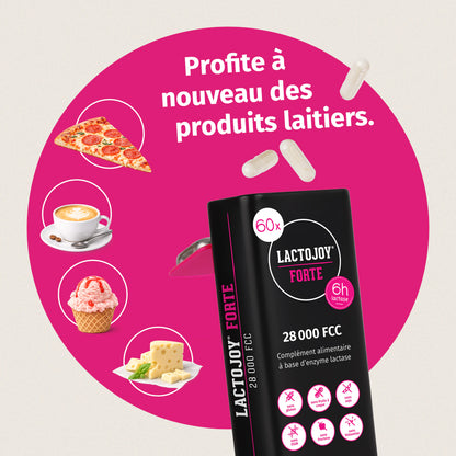 LactoJoy Forte - 28 000 FCC » 60 Gélules Végétales
